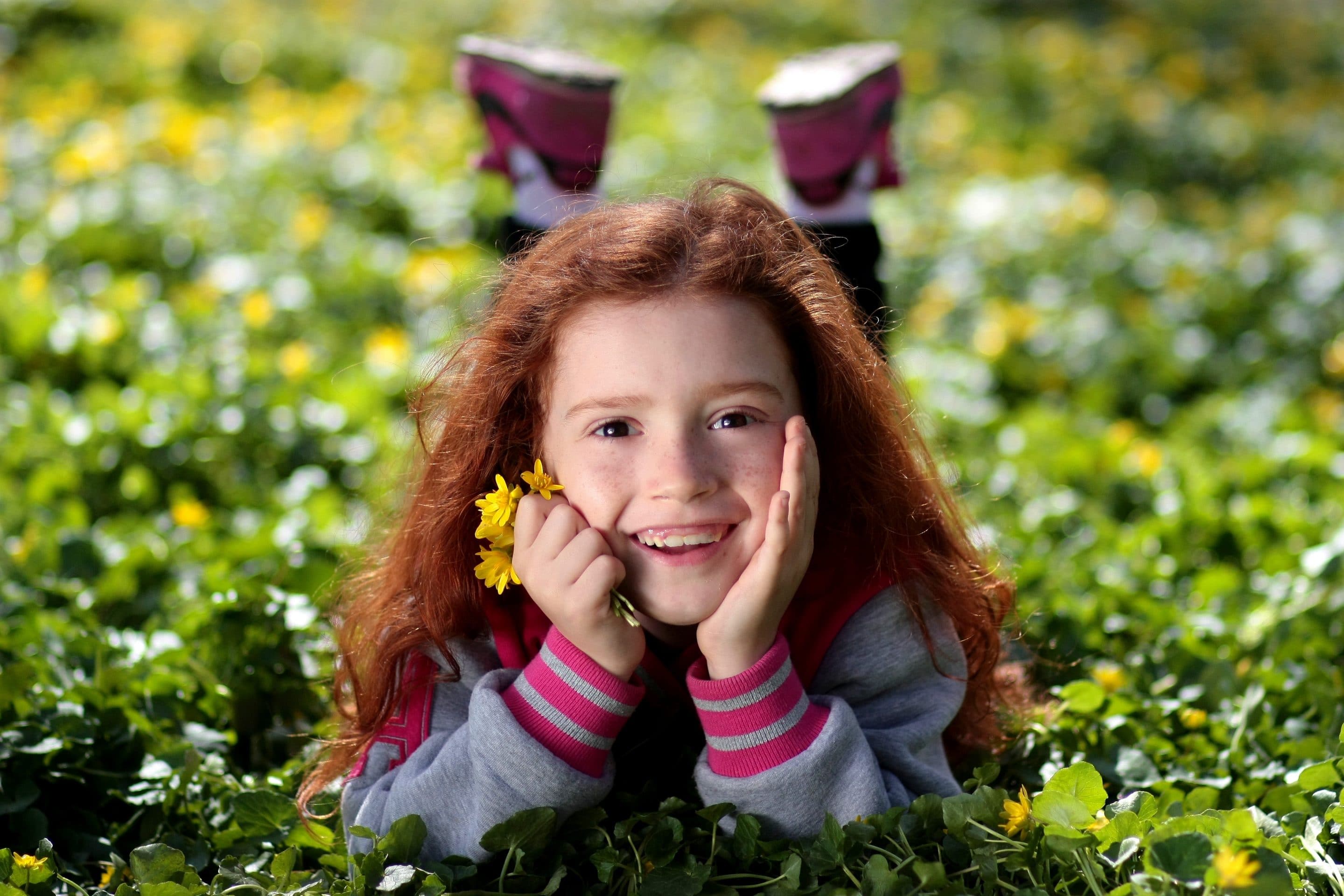 Girl with Flowers